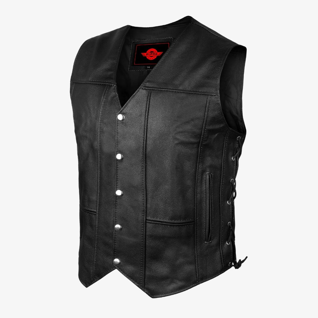 Leather Vest - Men