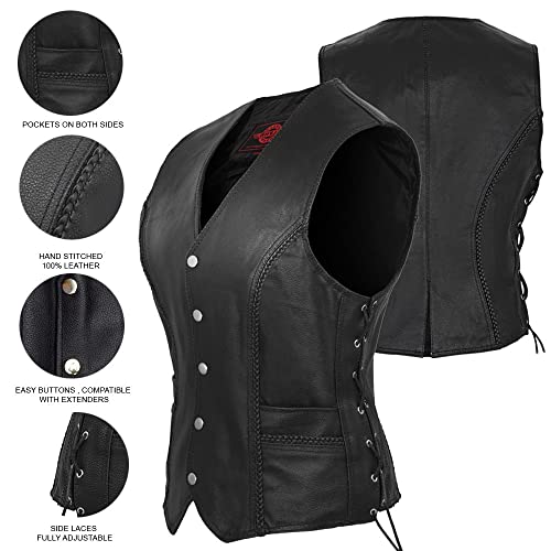 Leather Vest - Women