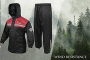 Alpha Cycle Gear Rain Suit for Men & Women Jackets Pant Gear Reflective Rainsuit Waterproof